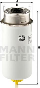 Mann-Filter WK 8158 - Degvielas filtrs ps1.lv