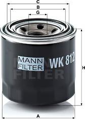Mann-Filter WK 812 - Degvielas filtrs ps1.lv