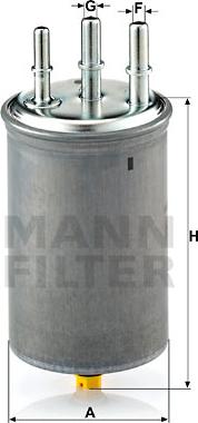 Mann-Filter WK 829/7 - Degvielas filtrs ps1.lv