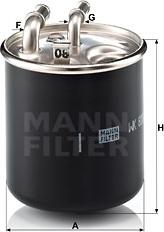 Mann-Filter WK 820/2 x - Degvielas filtrs ps1.lv