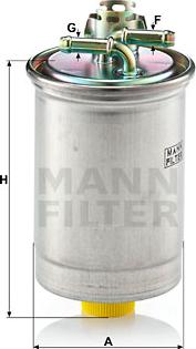 Mann-Filter WK 823 - Degvielas filtrs ps1.lv