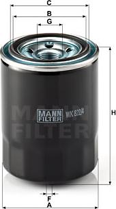 Mann-Filter WK 822/4 - Degvielas filtrs ps1.lv