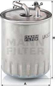 Mann-Filter WK 822/3 - Degvielas filtrs ps1.lv