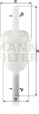 Mann-Filter WK 31/4 (10) - Degvielas filtrs ps1.lv