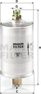 Mann-Filter WK 726 - Degvielas filtrs ps1.lv