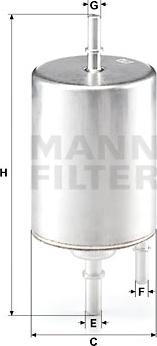 Mann-Filter WK 720/4 - Degvielas filtrs ps1.lv