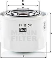 Mann-Filter WP 10 003 - Eļļas filtrs ps1.lv