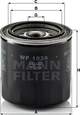 Mann-Filter WP 1026 - Eļļas filtrs ps1.lv