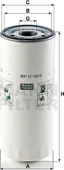 Mann-Filter WP 11 102/3 - Eļļas filtrs ps1.lv