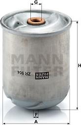 Mann-Filter ZR 904 x - Eļļas filtrs ps1.lv