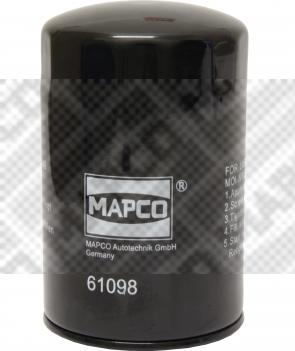 Mapco 61098 - Eļļas filtrs ps1.lv