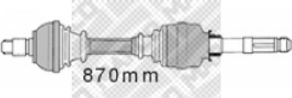 Mapco 16421 - Piedziņas vārpsta ps1.lv