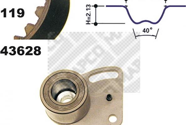 Mapco 23628 - Zobsiksnas komplekts ps1.lv