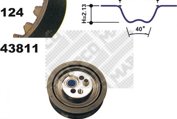 Mapco 23811 - Zobsiksnas komplekts ps1.lv