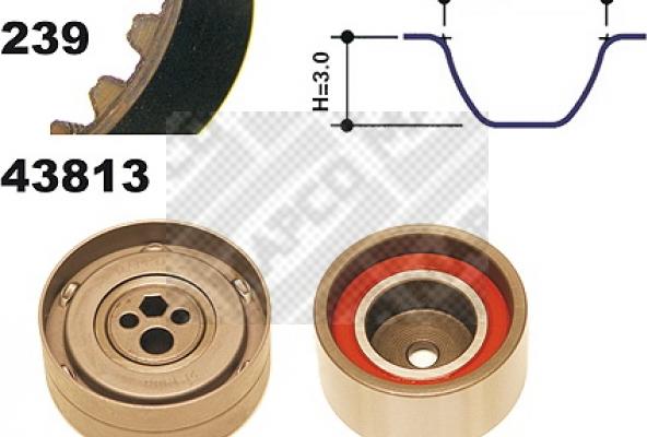 Mapco 23813 - Zobsiksnas komplekts ps1.lv