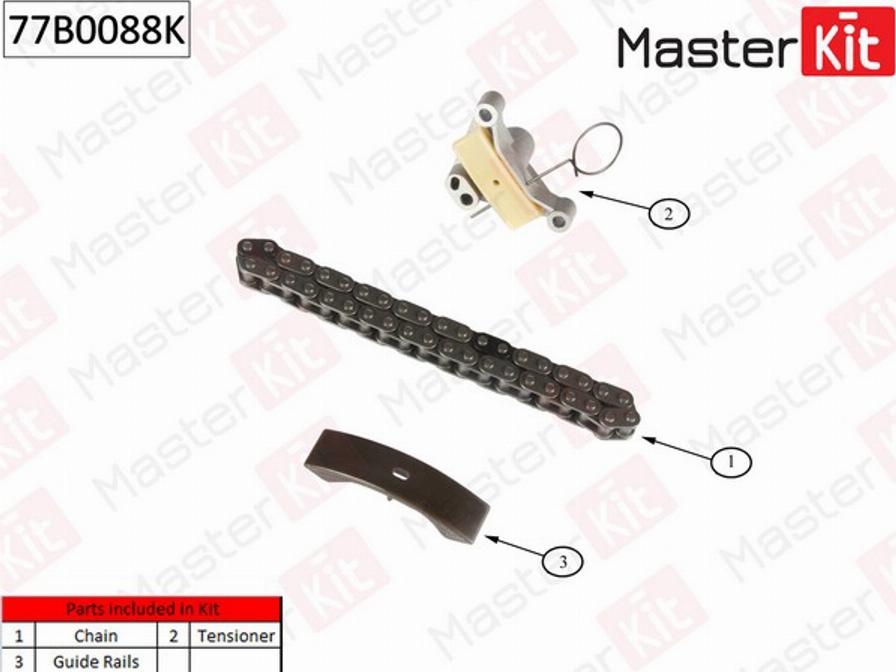 MasterKit 77B0088K - Sadales vārpstas piedziņas ķēdes komplekts ps1.lv