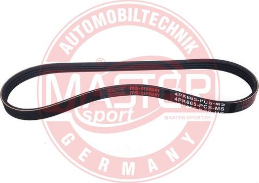 MASTER-SPORT GERMANY 4PK665-PCS-MS - Ķīļrievu siksna ps1.lv