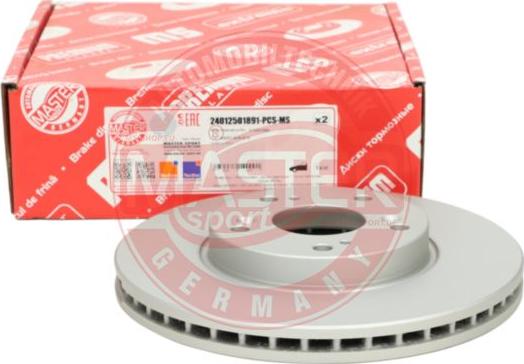 MASTER-SPORT GERMANY 24012501891-PCS-MS - Bremžu diski ps1.lv