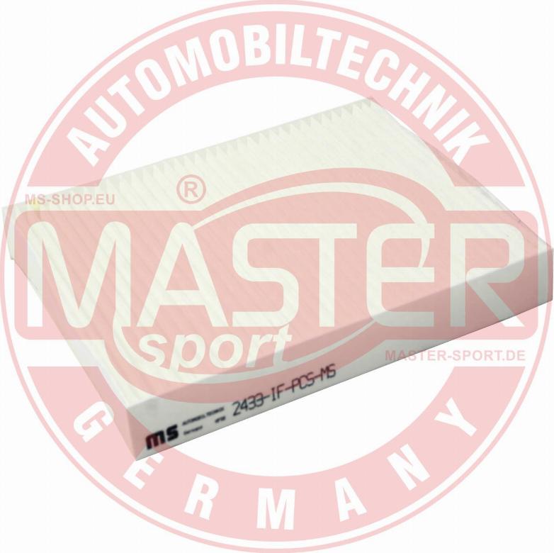 MASTER-SPORT GERMANY 2433-IF-PCS-MS - Filtrs, Salona telpas gaiss ps1.lv