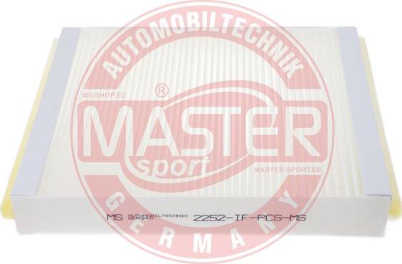 MASTER-SPORT GERMANY 2252-IF-PCS-MS - Filtrs, Salona telpas gaiss ps1.lv