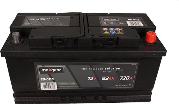 Maxgear 583400072 D722 - Startera akumulatoru baterija ps1.lv