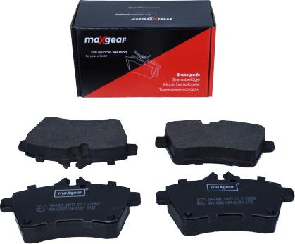 Maxgear 19-0499 - Bremžu uzliku kompl., Disku bremzes ps1.lv