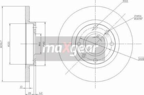 Maxgear 19-0790MAX - Bremžu diski ps1.lv