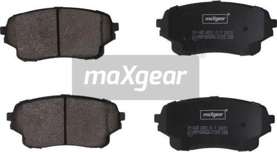 Maxgear 19-1445 - Bremžu uzliku kompl., Disku bremzes ps1.lv