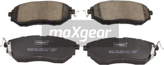 Maxgear 19-1451 - Bremžu uzliku kompl., Disku bremzes ps1.lv