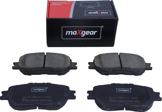 Maxgear 19-1416 - Bremžu uzliku kompl., Disku bremzes ps1.lv