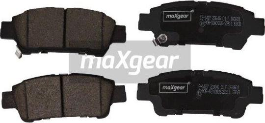 Maxgear 19-1427 - Bremžu uzliku kompl., Disku bremzes ps1.lv