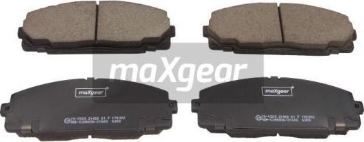 Maxgear 19-1509 - Bremžu uzliku kompl., Disku bremzes ps1.lv