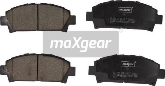 Maxgear 19-1151 - Bremžu uzliku kompl., Disku bremzes ps1.lv