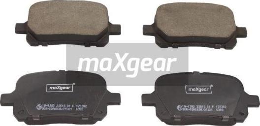 Maxgear 19-1392 - Bremžu uzliku kompl., Disku bremzes ps1.lv