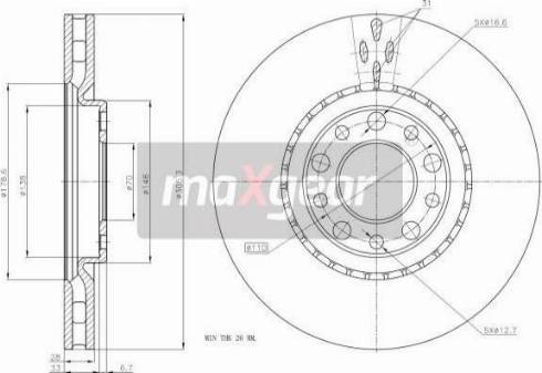 Maxgear 19-1325MAX - Bremžu diski ps1.lv