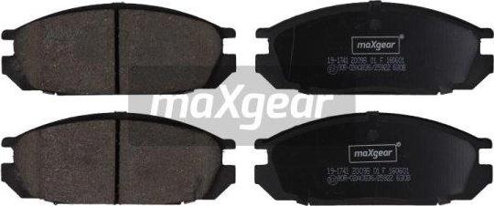 Maxgear 19-1741 - Bremžu uzliku kompl., Disku bremzes ps1.lv