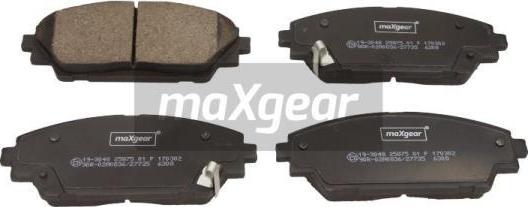 Maxgear 19-3048 - Bremžu uzliku kompl., Disku bremzes ps1.lv