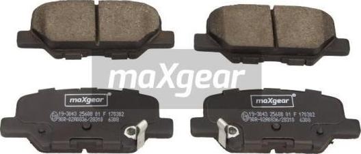 Maxgear 19-3043 - Bremžu uzliku kompl., Disku bremzes ps1.lv