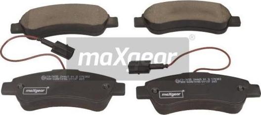 Maxgear 19-3055 - Bremžu uzliku kompl., Disku bremzes ps1.lv