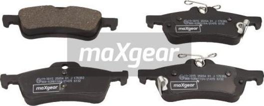 Maxgear 19-3015 - Bremžu uzliku kompl., Disku bremzes ps1.lv