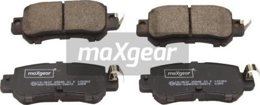 Maxgear 19-3037 - Bremžu uzliku kompl., Disku bremzes ps1.lv