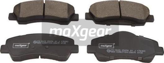 Maxgear 19-3029 - Bremžu uzliku kompl., Disku bremzes ps1.lv