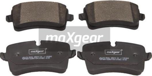 Maxgear 19-3026 - Bremžu uzliku kompl., Disku bremzes ps1.lv