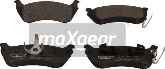 Maxgear 19-3394 - Bremžu uzliku kompl., Disku bremzes ps1.lv