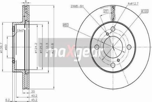 Maxgear 19-3346 - Bremžu diski ps1.lv