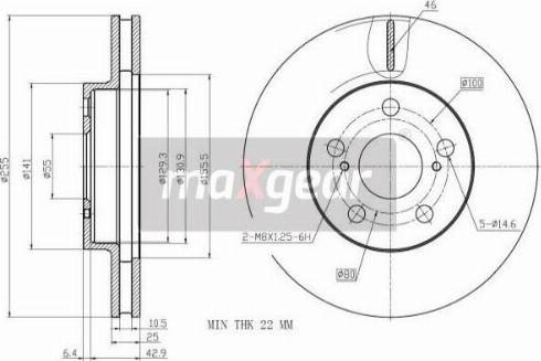 Maxgear 19-3340 - Bremžu diski ps1.lv