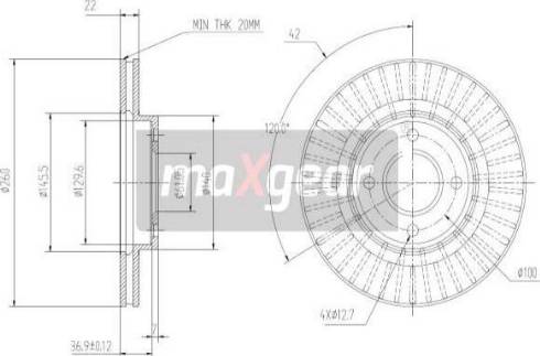 Maxgear 19-3218 - Bremžu diski ps1.lv