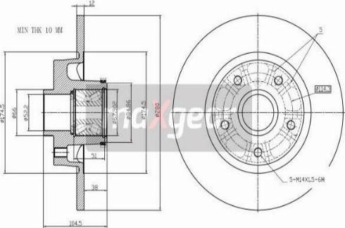 Maxgear 19-3230MAX - Bremžu diski ps1.lv