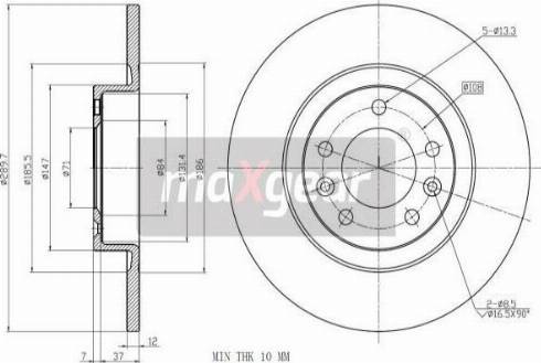 Maxgear 19-3220 - Bremžu diski ps1.lv