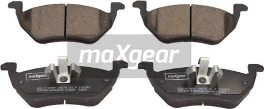 Maxgear 19-2997 - Bremžu uzliku kompl., Disku bremzes ps1.lv